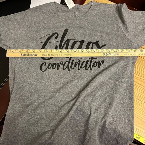 NWOT Chaos Coordinator T-Shirt Short sleeved Large but More like a Small - Picture 4 of 5